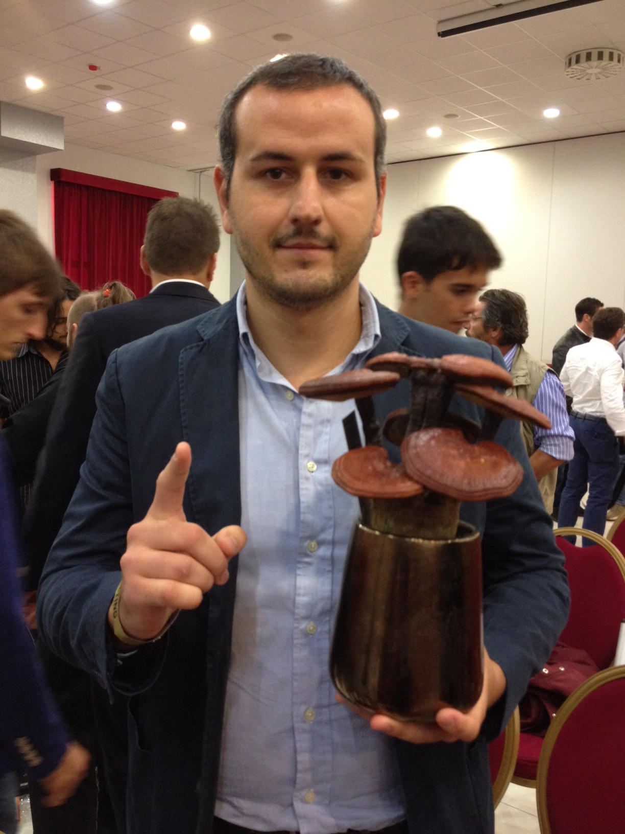 Alberto Consoli with Ganoderma Lucidum